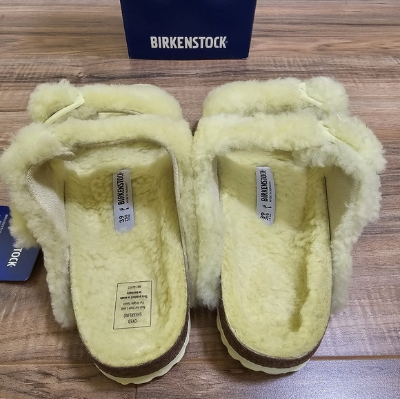 BIRKENSTOCK ARIZONA BIG BUCKLE TEDDY OS, Popcorn, size US 8 - Picture 4 of 13